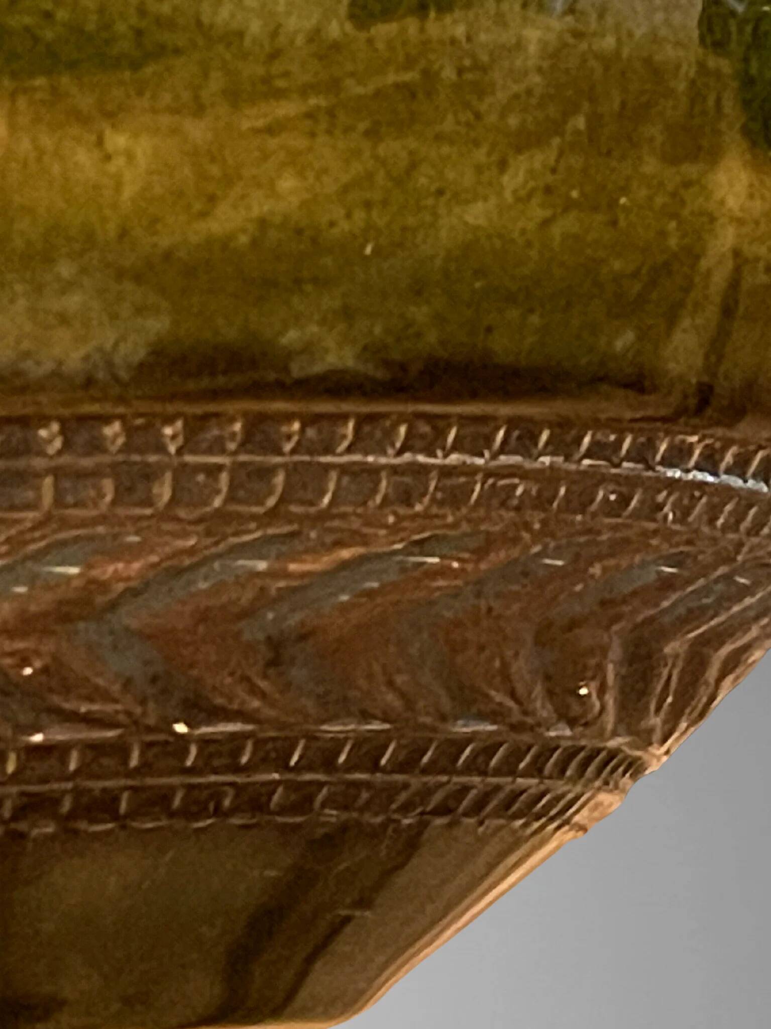 Vase Dümler & Breiden 174/15 West Germany in glazed ceramic – 1960s-70s – Brown and green gradient