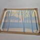 vintage plateau camaieu and Françoise Wintz bamboo, rattan and fibre contour
