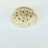 Grand plafonnier en verre à bulles du milieu du siècle par H. Tynell pour Limburg, années 1960
