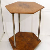 Hexagonal Art Deco pedestal table