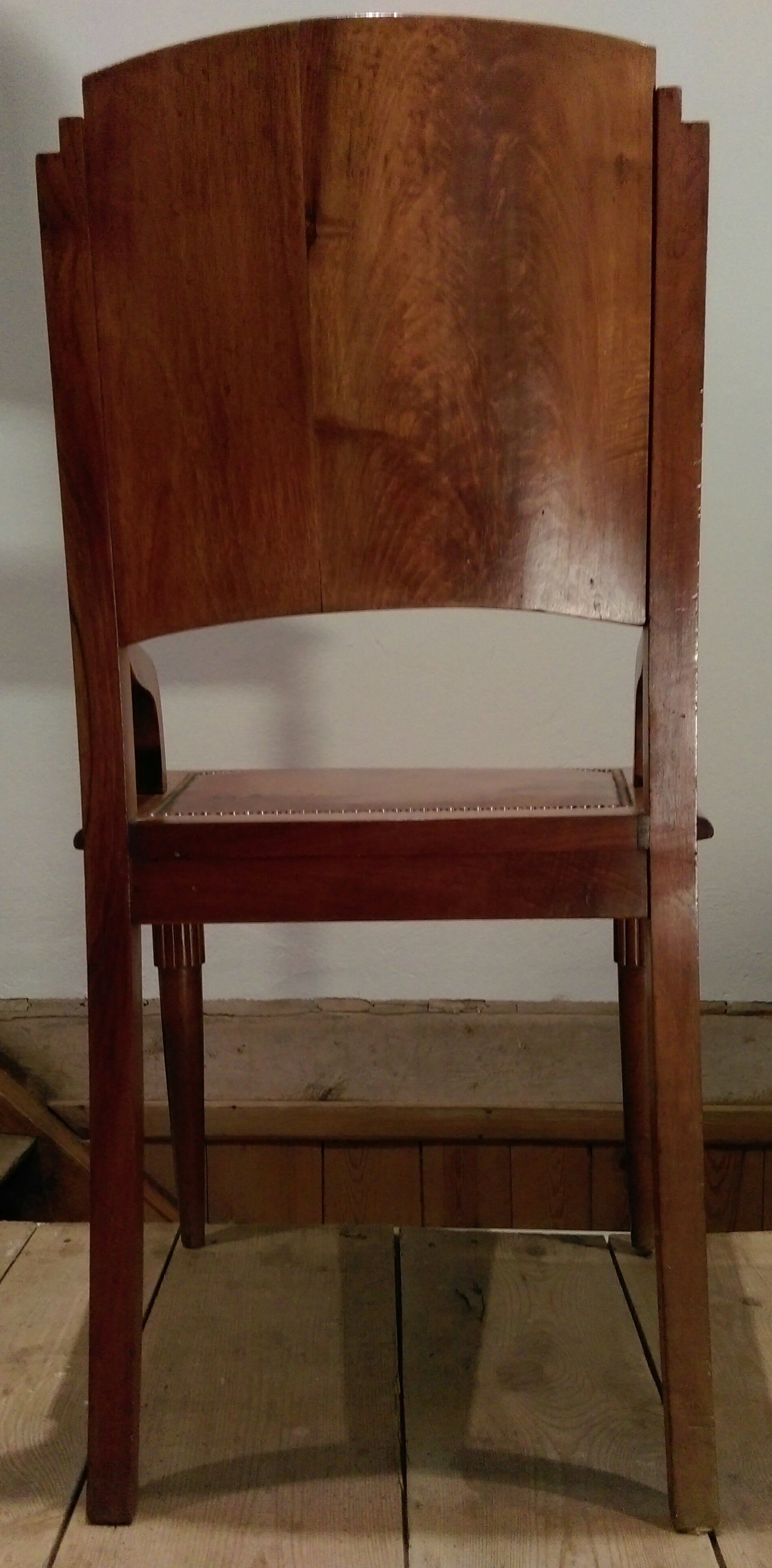 Chairs Art Deco 1925 Walnut