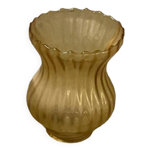 abat jour en verre jaune