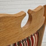 1960s, Danish design, armchair, oak wood, furniture wool.