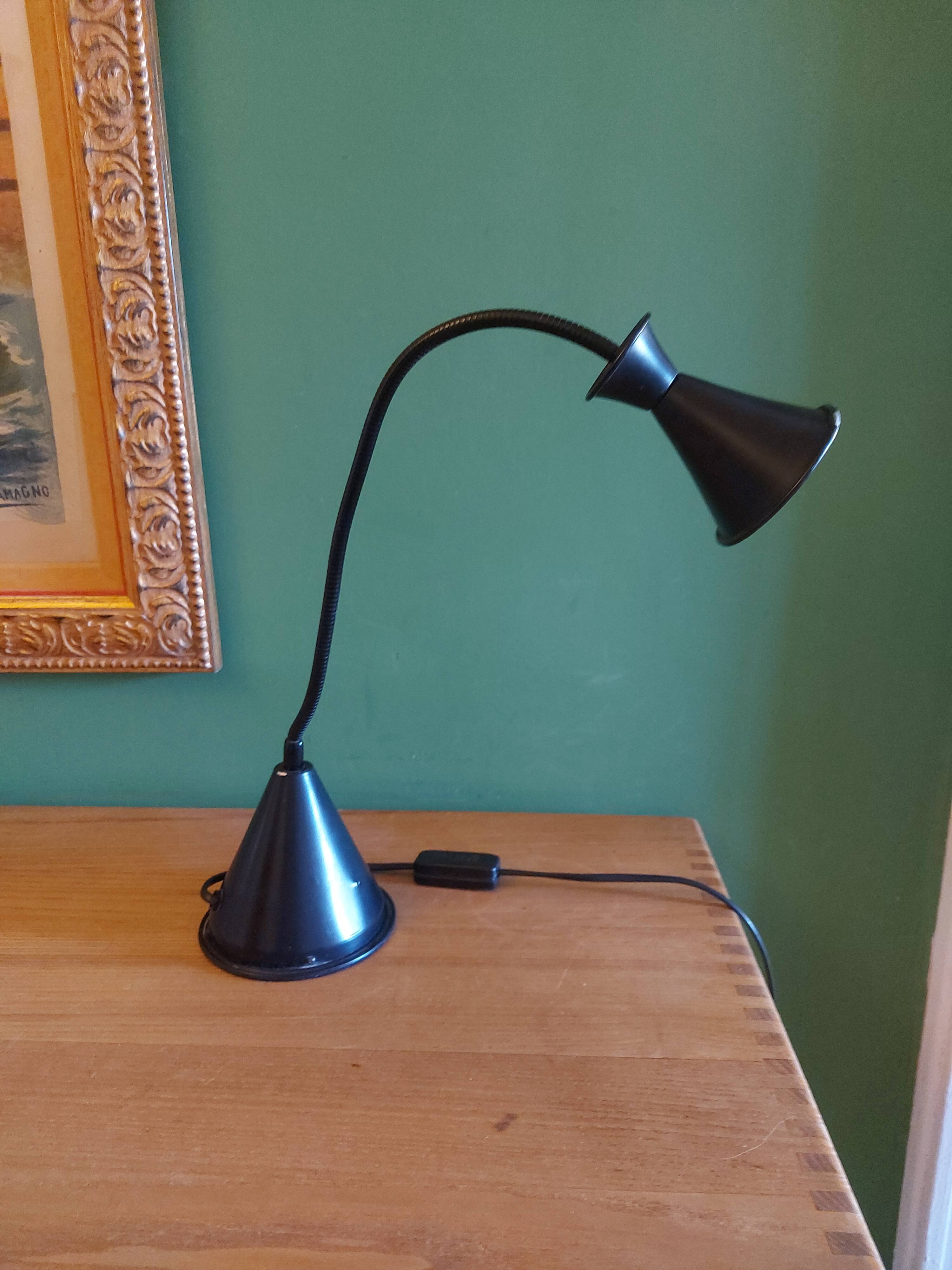 Vintage 80'S lamp with diabolo lampshade, made in Italy