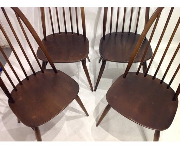 Série de 4 chaises Ercol