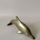 Patinated brass dolphin