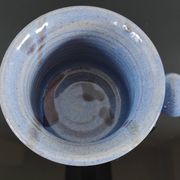 Tasse /  bolle vintage en grès émaillé, signé