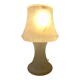 Vintage Murano Opaline Mushroom Lamp with Tinsel Diffuser? Smoke Table.