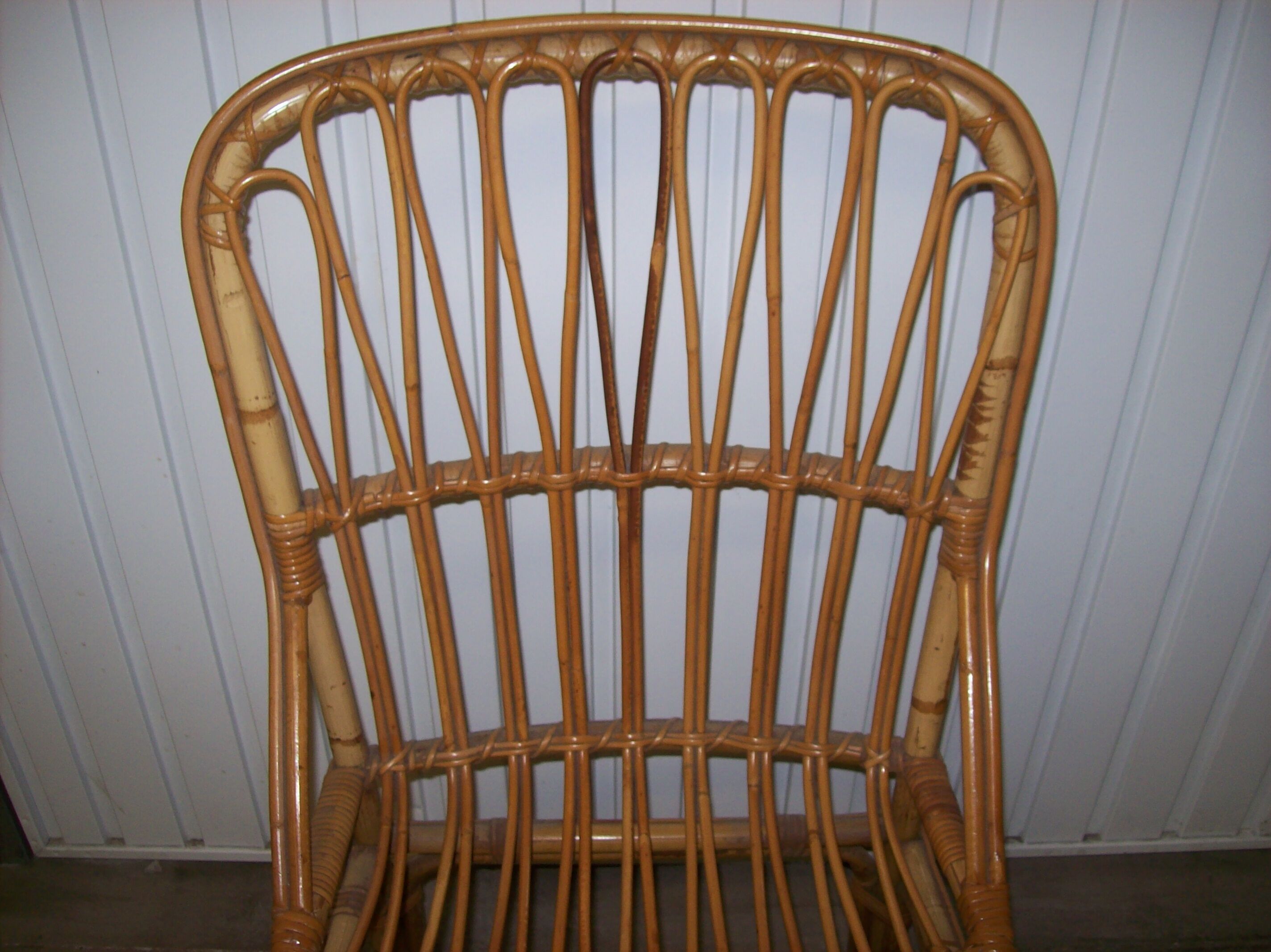 60s rattan chair