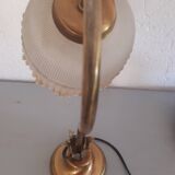 Art deco globe tulip glass lamp