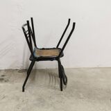 Pair of restored Jean Pauchard Tolix chairs, 1960s