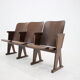 1960s cinema 3-seat bench,czechoslovakia