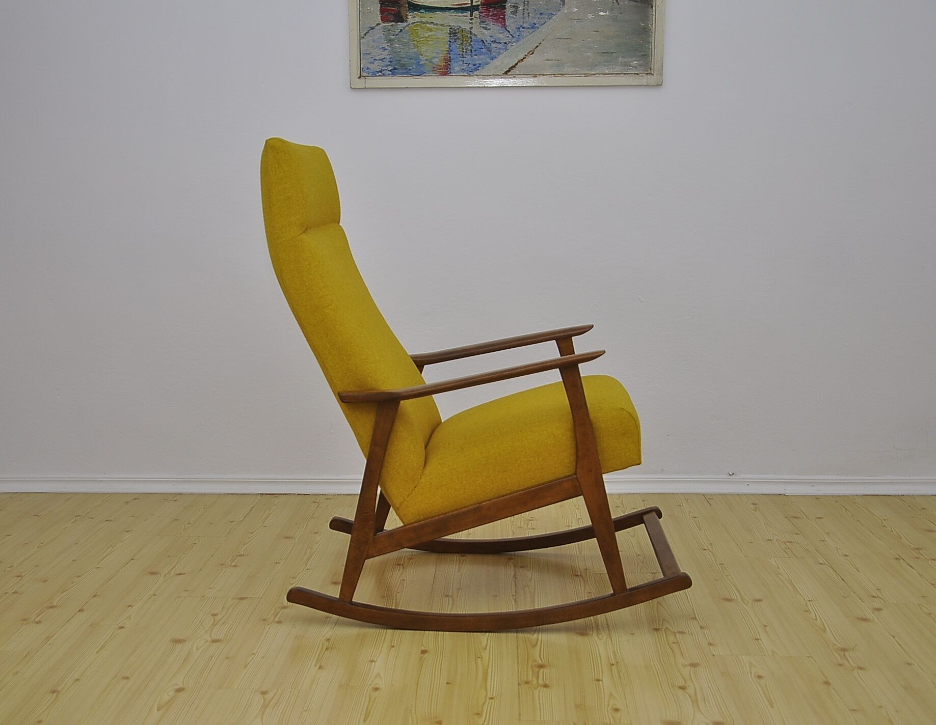 Yellow rocking chair, 1960s