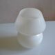 mushroom night light opal glass white Italy 80's 1980