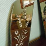 Double Venetian mirror, asymmetrical, beveled