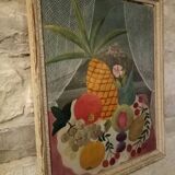 Peinture huile sur masonite Tusnelda Sanders