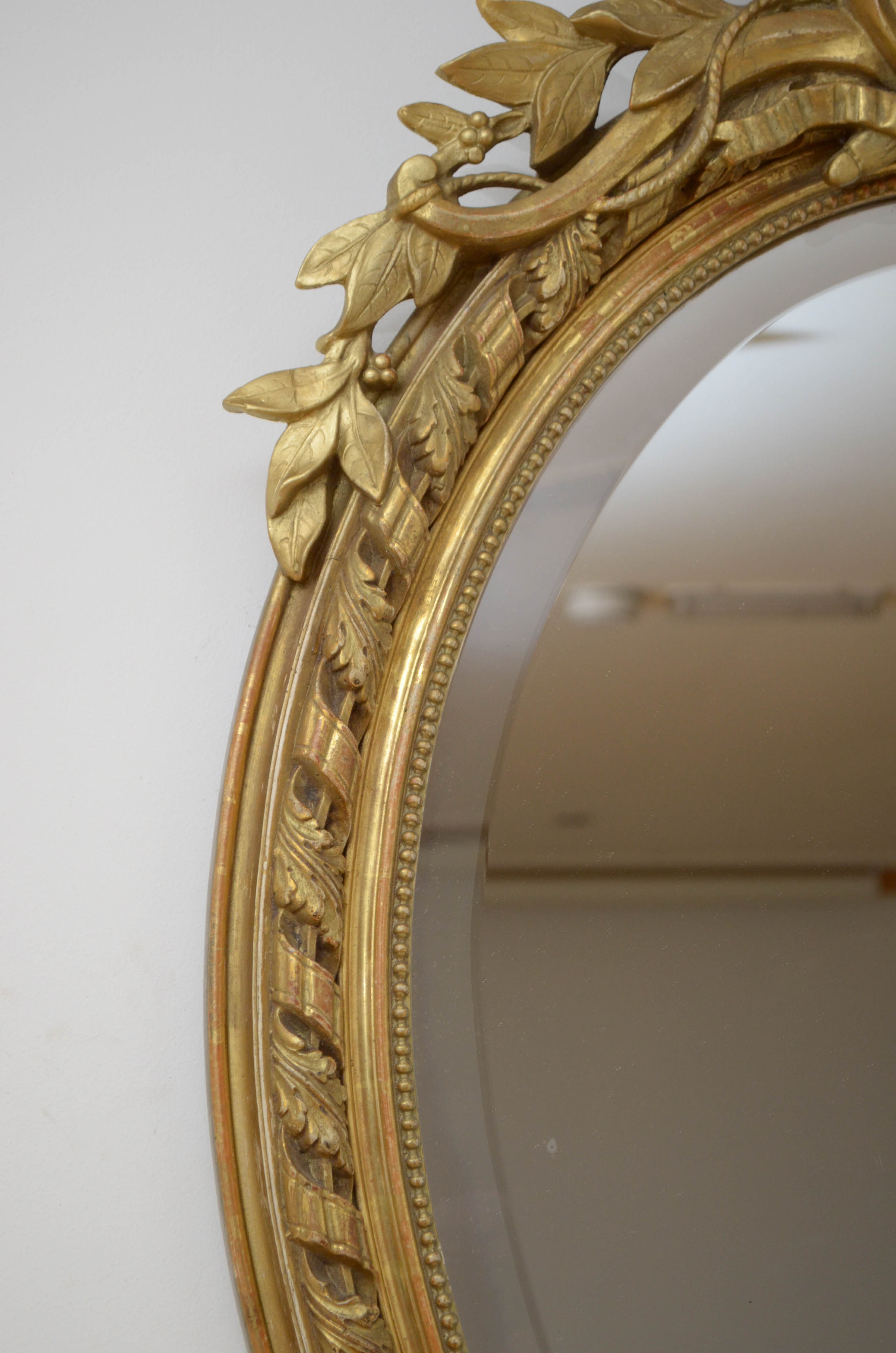 19th century gilt wall mirror - 112x70cm