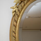Miroir mural doré du XIXe siècle - 112x70cm