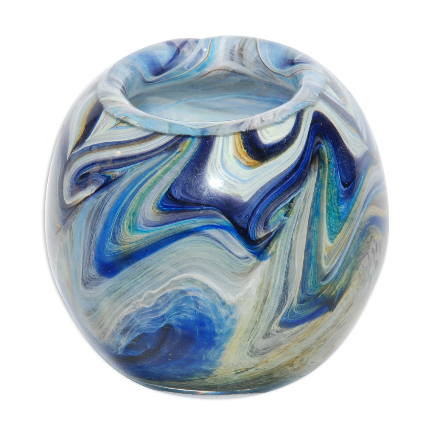 Small blue vase