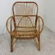 Vintage rattan armchair