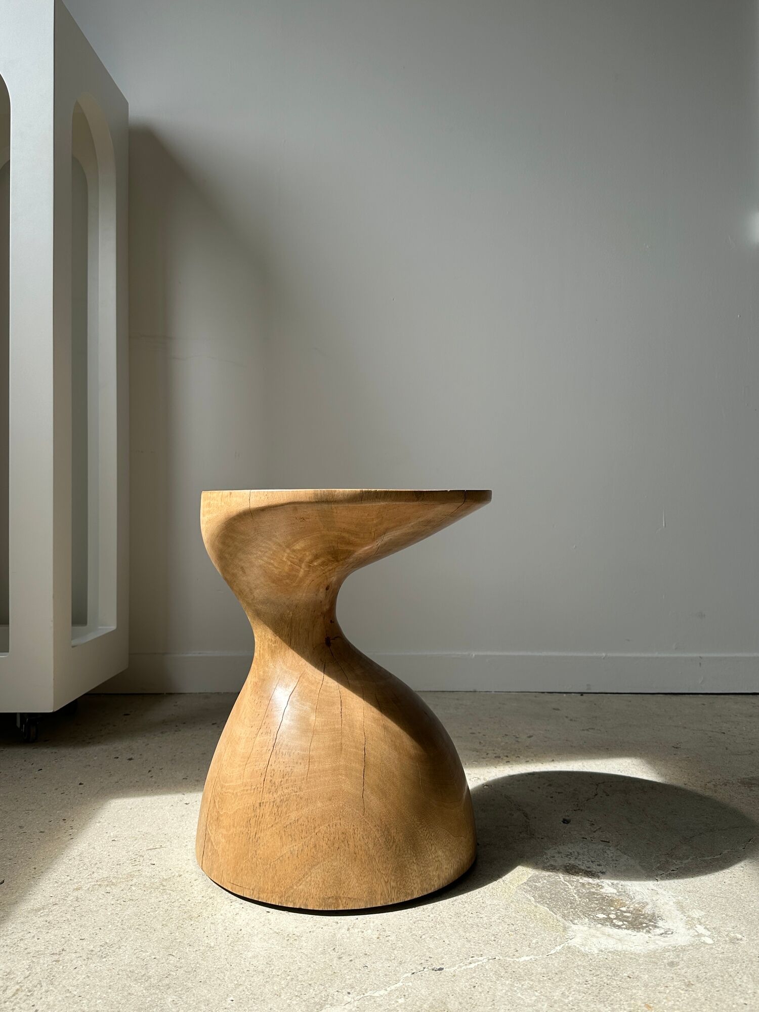 Solid wood sofa end