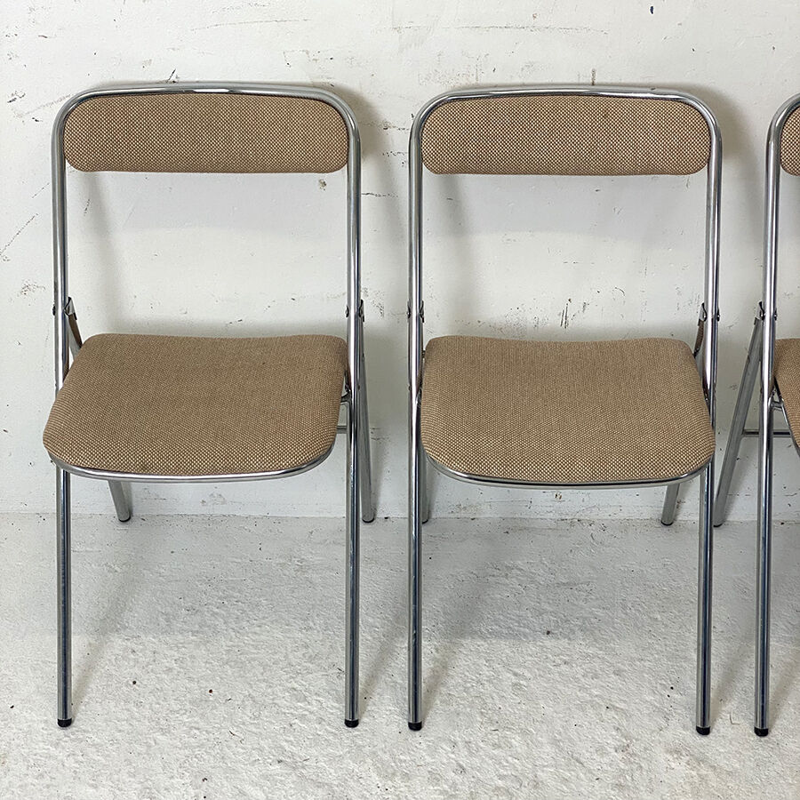 Set of 4 folding chairs Souvignet