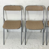 Set of 4 folding chairs Souvignet