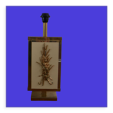 Pied de lampe années 70 de Philippe Cheverny en résine laiton et bronze