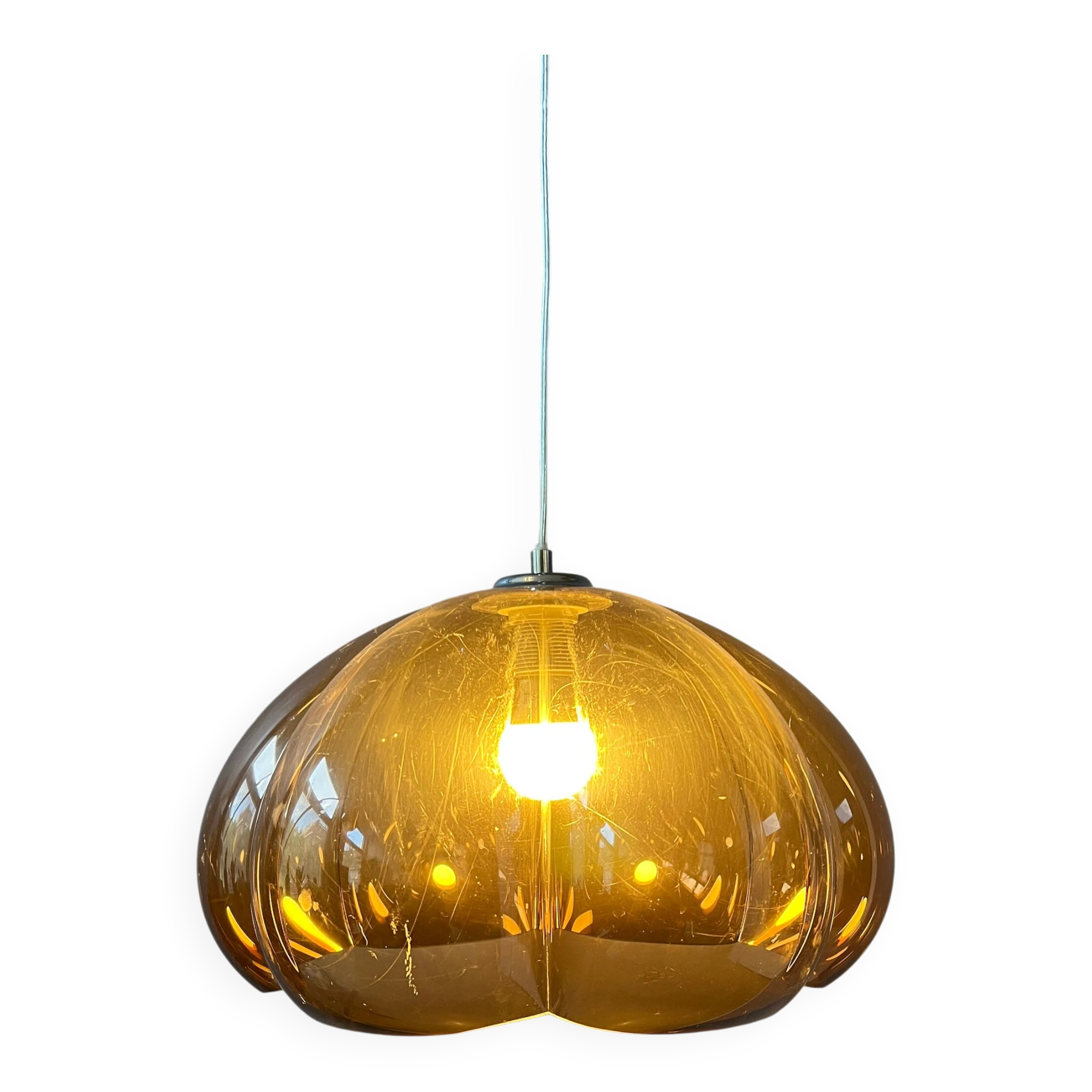 Vintage Herda Space Age suspension | Mid-Century lamp | 70s retro lighting