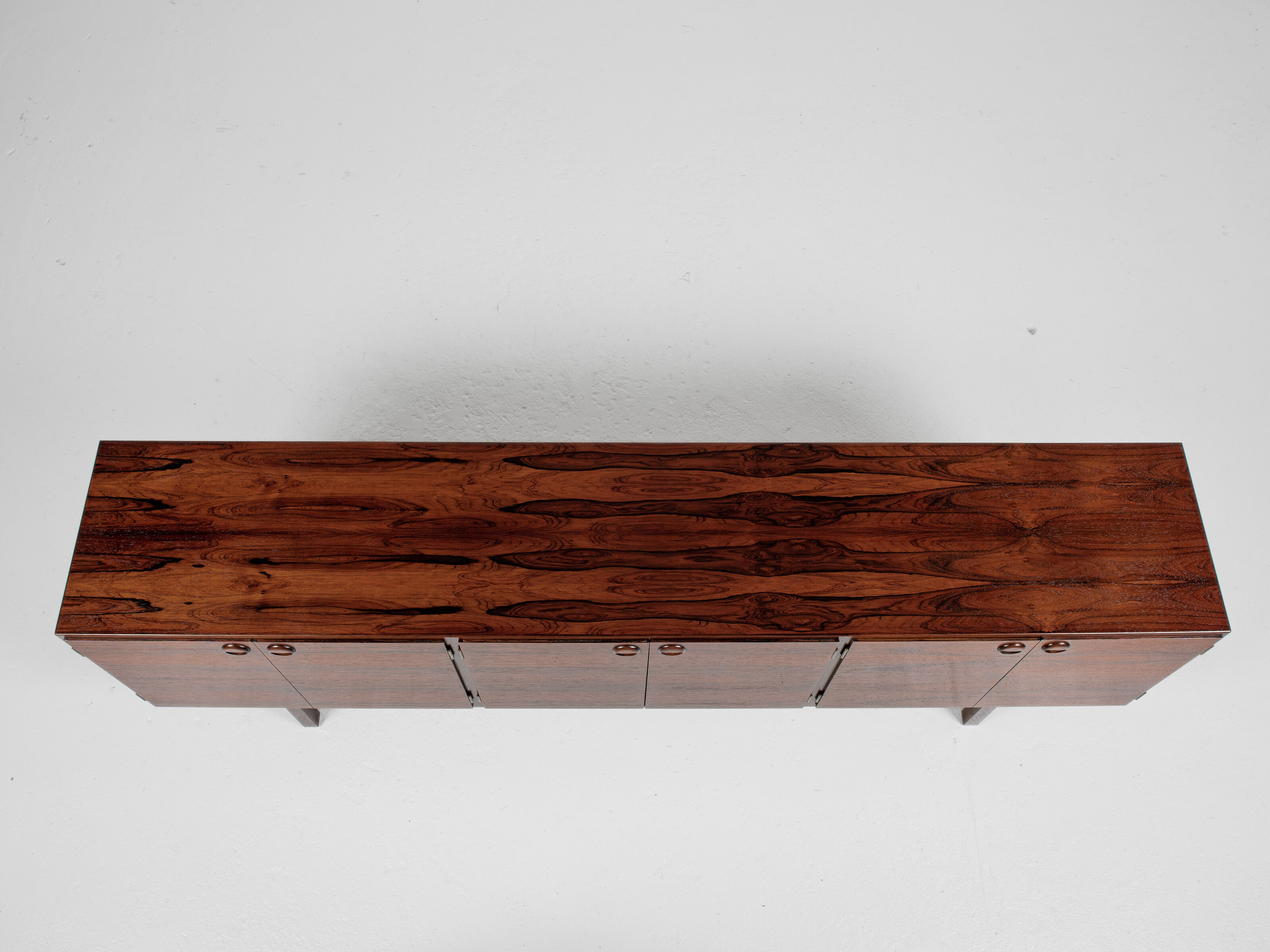 Midcentury Danish sideboard with 6 doors in rosewood 1960s