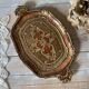 Small ochre and gold Florentine tray