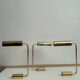 Set de 3 appliques vintage orientable, laiton, France 1970
