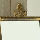 Louis XVI neoclassical mirror in patinated brass, 1960s