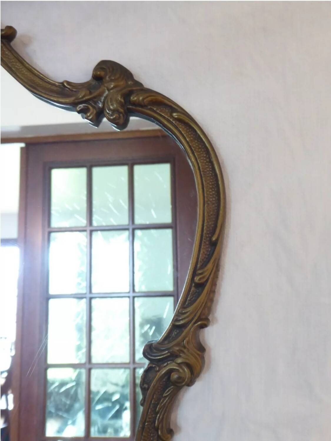 Bronze framed mirror