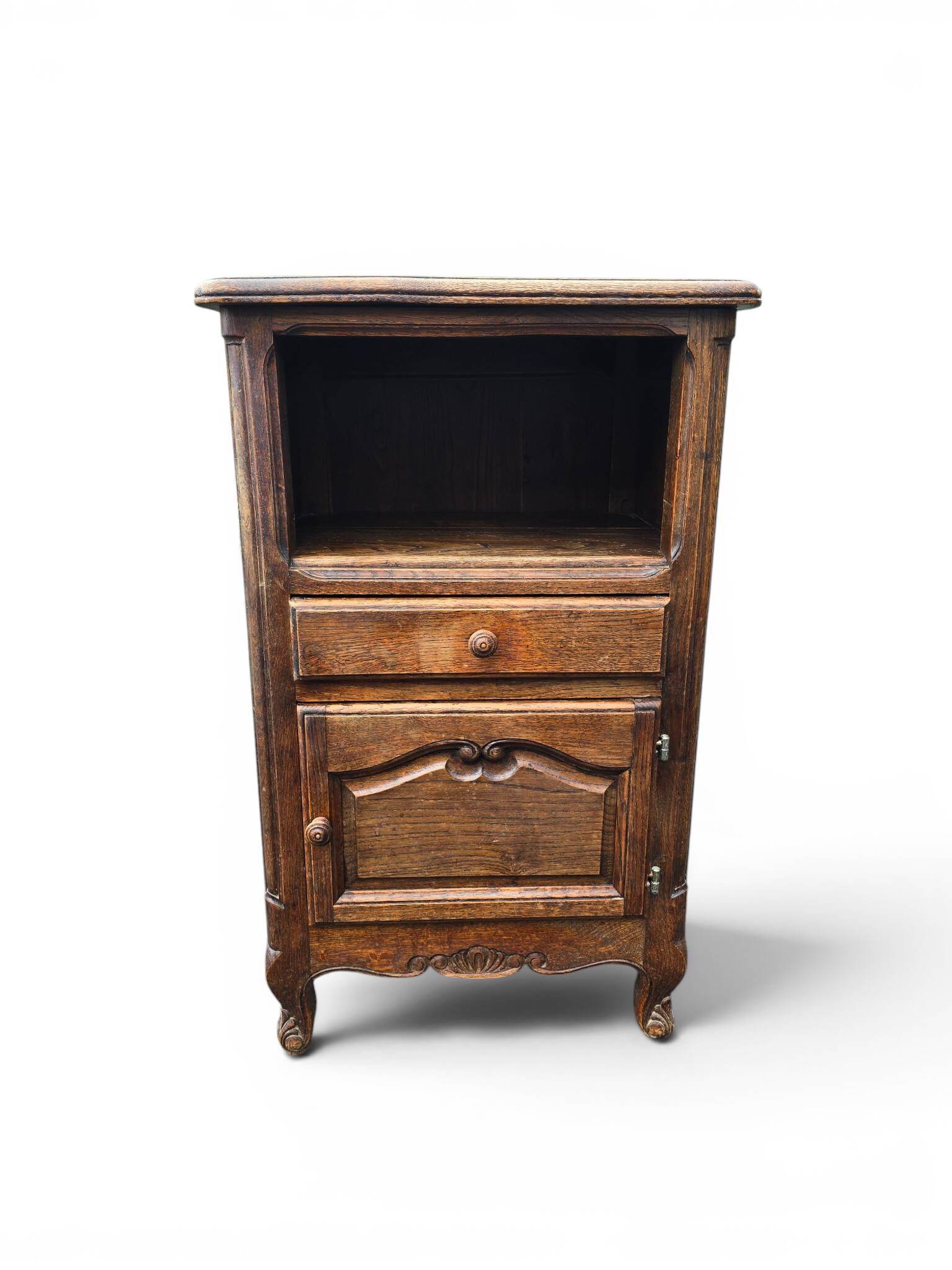 Small side table in carved oak in Louis XV style.