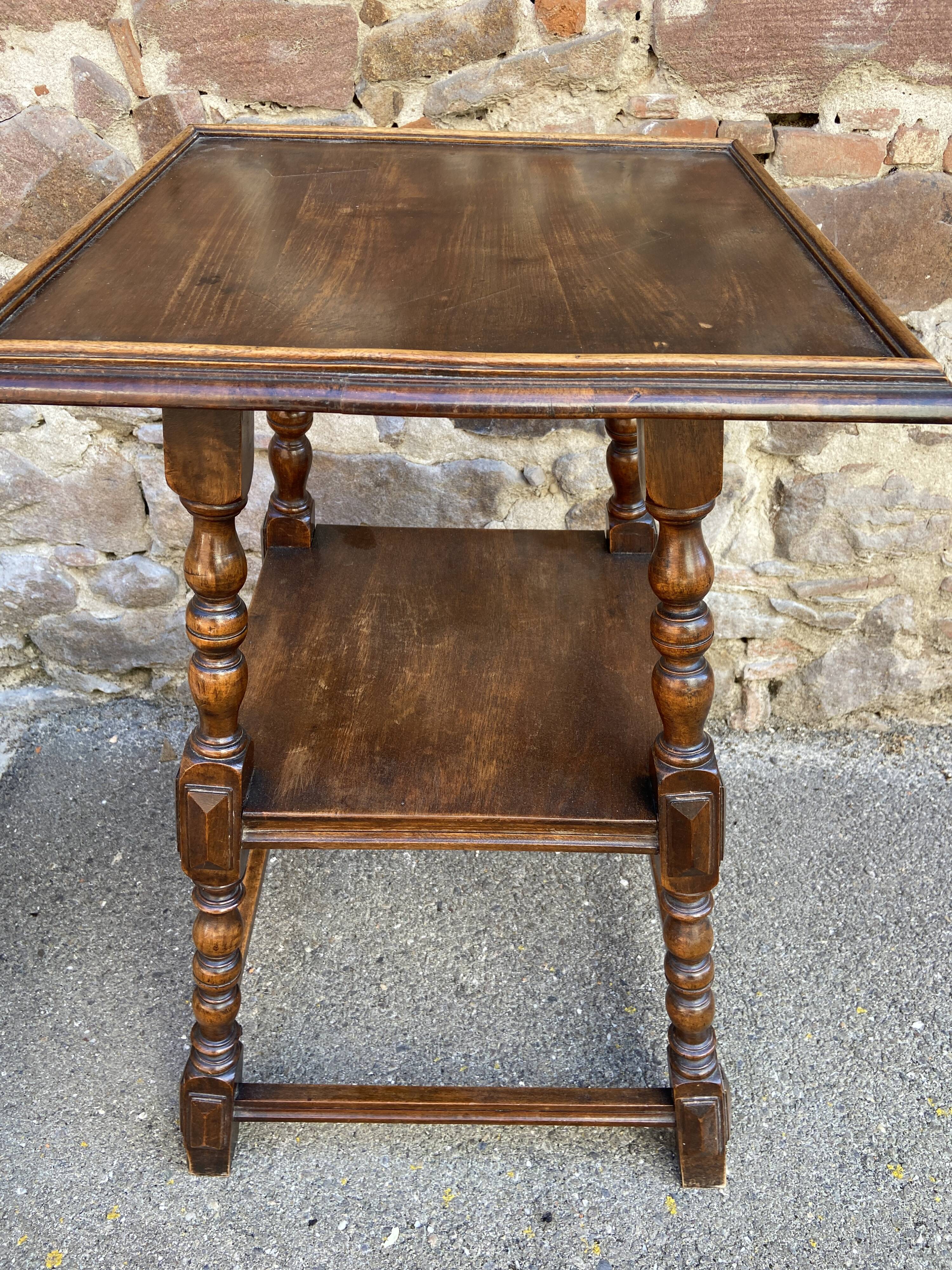 Art Deco 1930 Walnut Bench