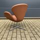Fritz Hansen Swan chair by Arne Jacobsen in Cognac leather, NEW condition!!