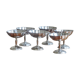 6 silver stainless steel ice cups