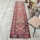 1970s Vintage Turkish Hand-Knotted Herki Runner 73x317
