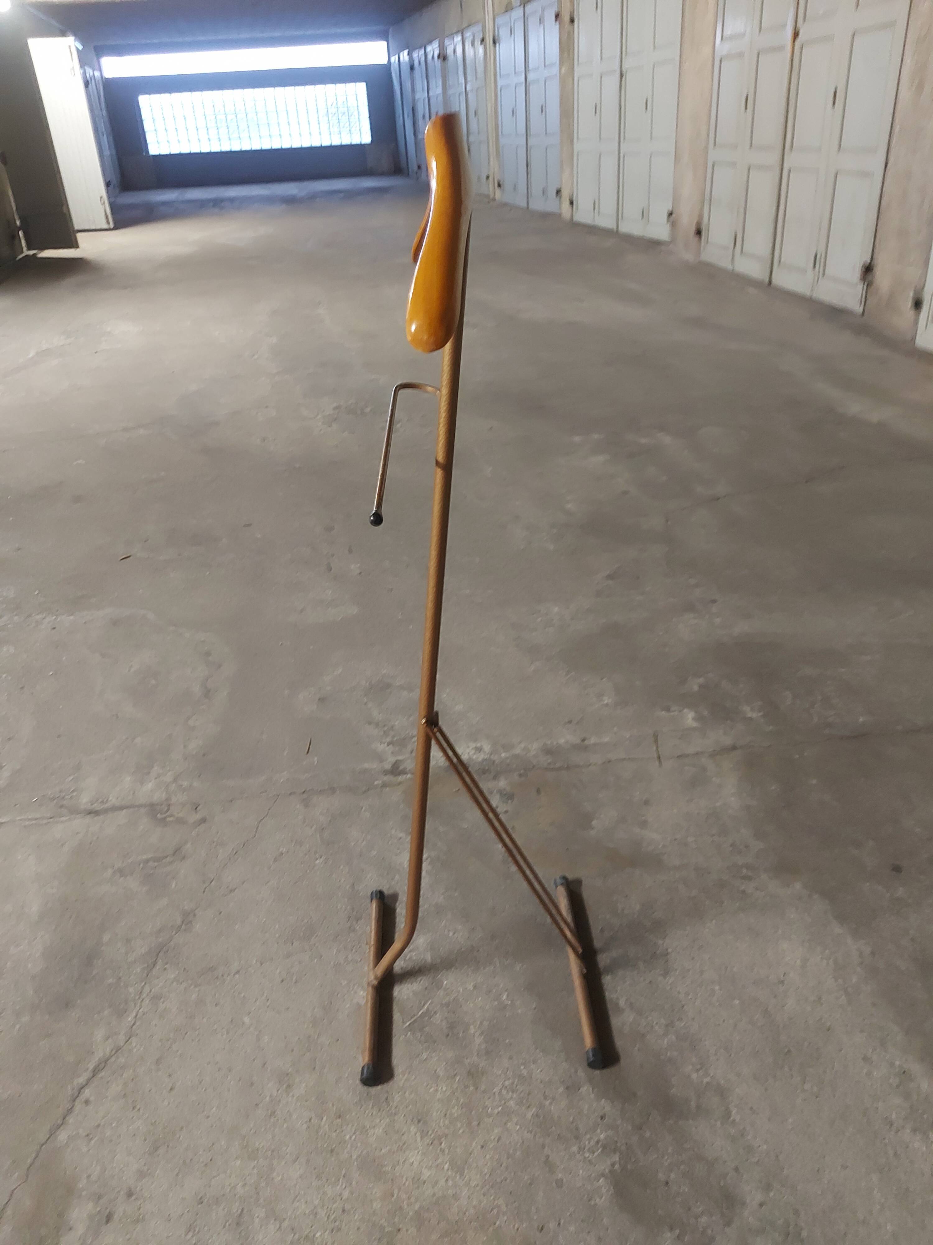 Foldable vintage night jack, wood and metal