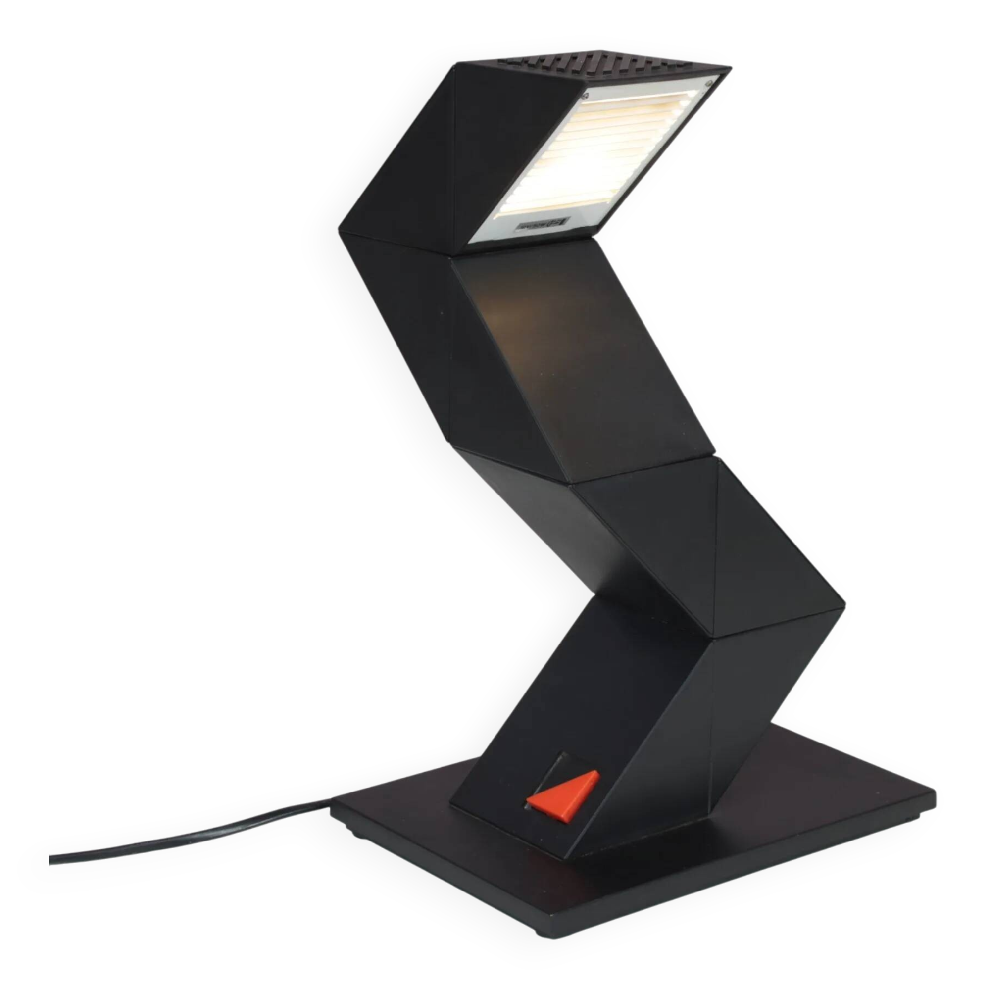 Lampe de bureau « Zig Zag » des années 1980, conçue par Shui L. D. Chan pour New Horizons, Hong Kong.