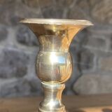 Paire de bougeoirs en laiton