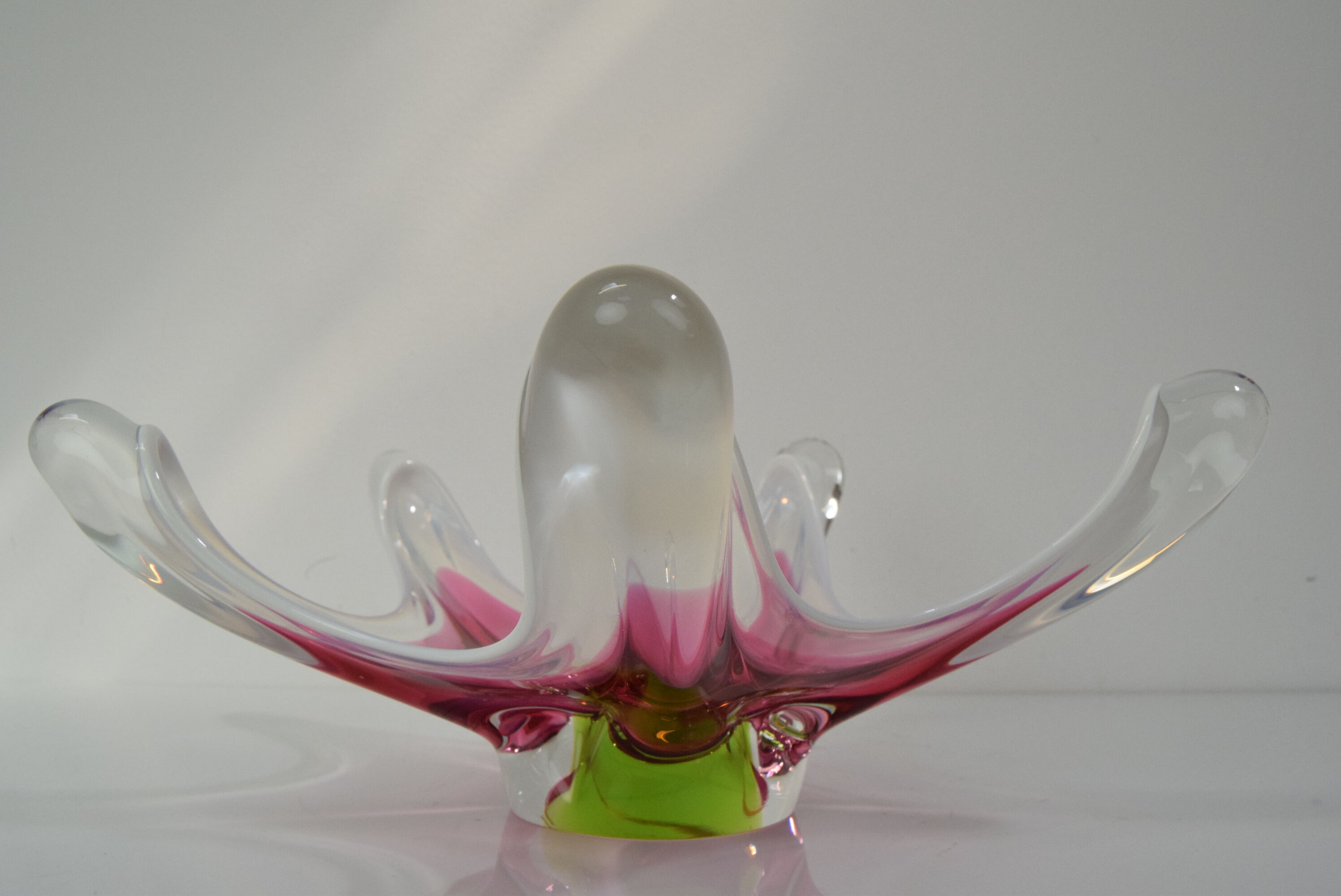 Czech Art Glass Bowl by Josef Hospodka for Chribska Glasswork,1960's.