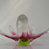 Czech Art Glass Bowl by Josef Hospodka for Chribska Glasswork,1960's.