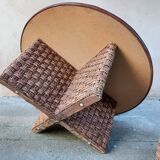 Coffee table and rope stools