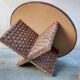 Table basse et tabourets en corde