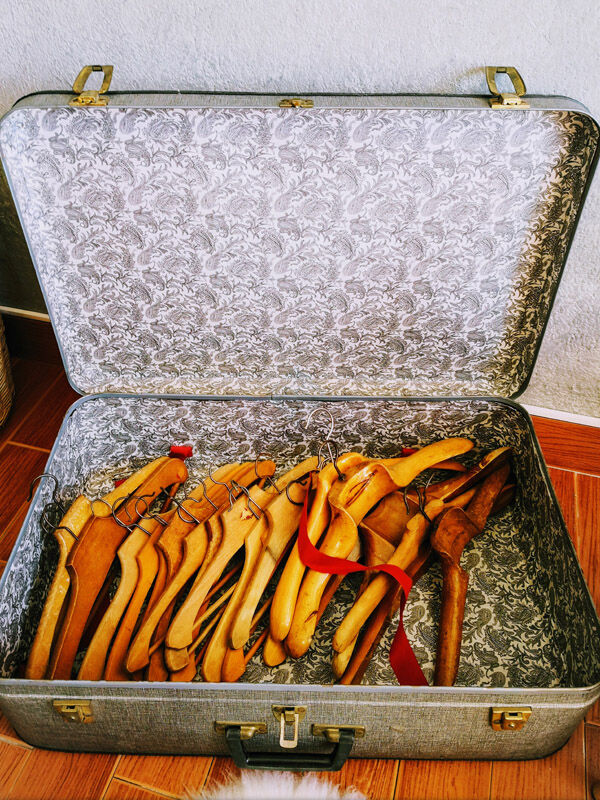 Grey suitcase