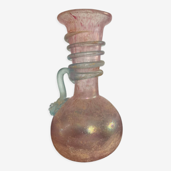 Ancien vase « Scavo » en verre de Murano