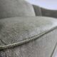 1960s, Danish 2-seater sofa, green furniture velour, beech wood.