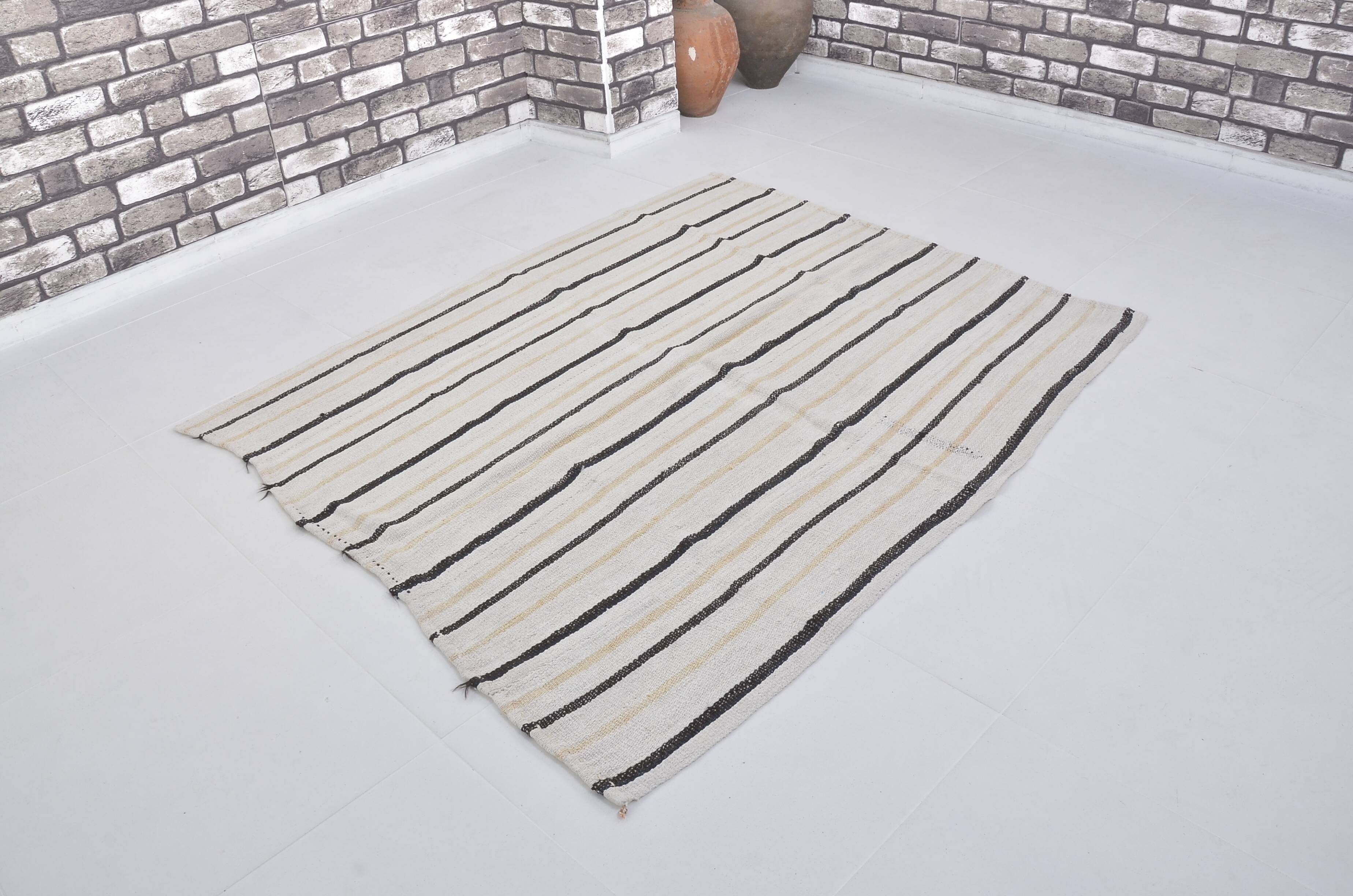 Turkish Striped Anatolian Hemp Kilim sku 3662